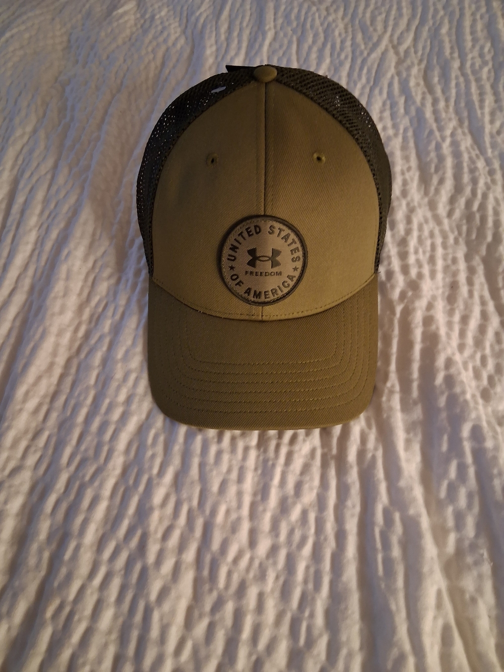 Under Armour United States of America Patch Trucker Hat - Olive/Black